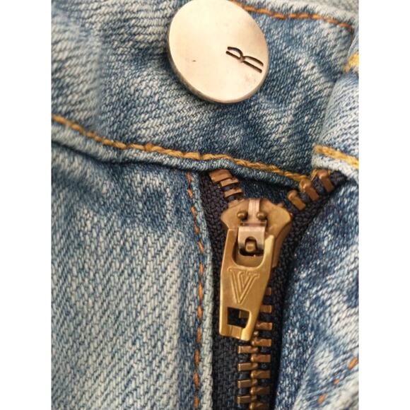Vintage Vigoss Premium Denim Jeans 3/4 Light Wash Straight Leg Slight Flare - Picture 10 of 16